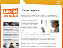 Tablet Screenshot of lifelinehelpline.info